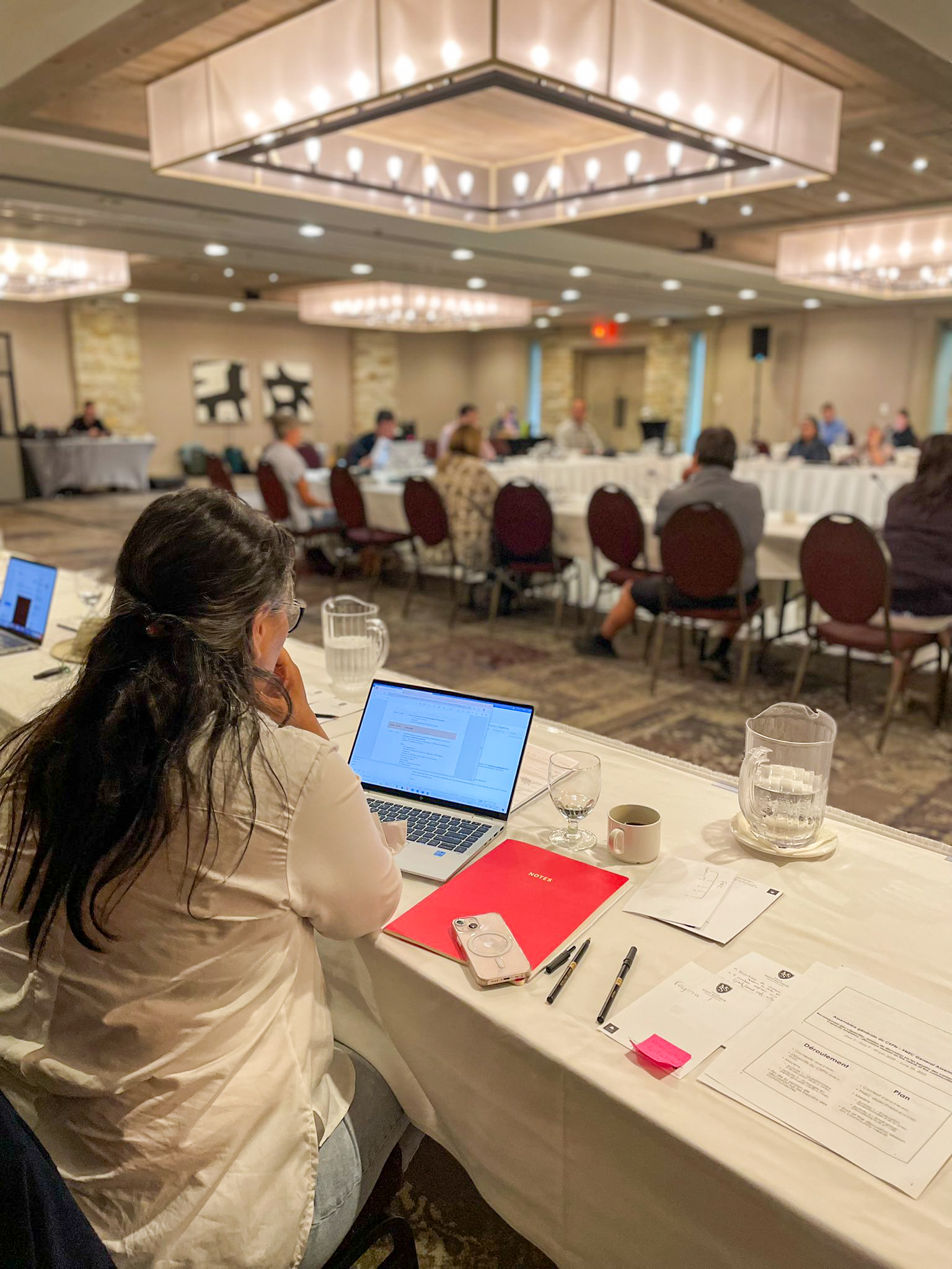 Wednesday, June 29, 2022 – Senator Michèle Audette participates in the annual general meeting of the First Nations Education Council (FNEC) in Saint-Sauveur, Quebec. The FNEC is an association of eight member First Nations that locally exercise jurisdiction over education.