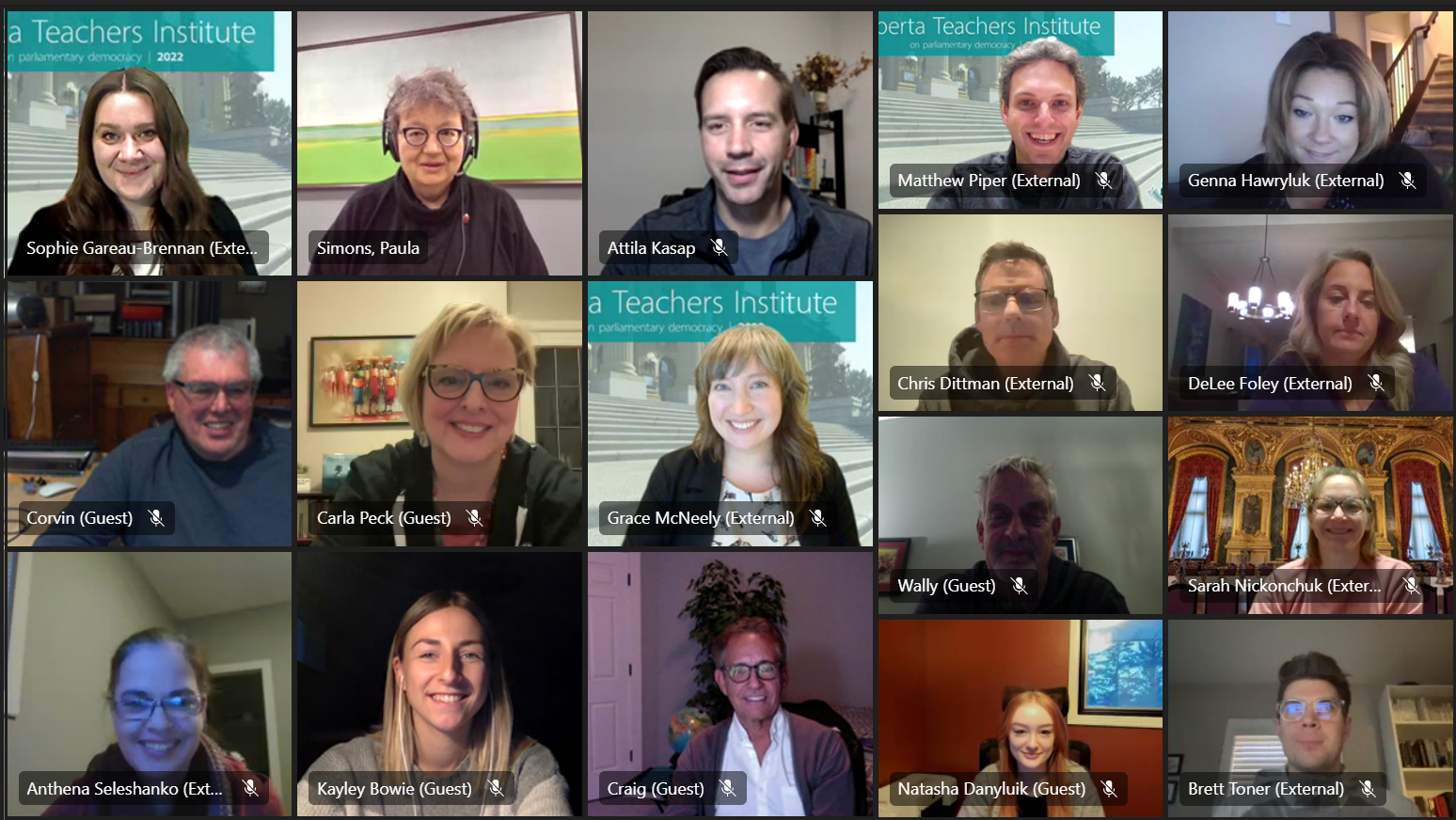 Monday, November 28, 2022 – Senator Paula Simons speaks to teachers taking part in the 2022 virtual Alberta Teachers Institute on Parliamentary Democracy. Offered by the Alberta Legislature, the event provides teachers with meaningful learning experiences about the inner workings of the provincial legislature and Canada’s parliamentary system.