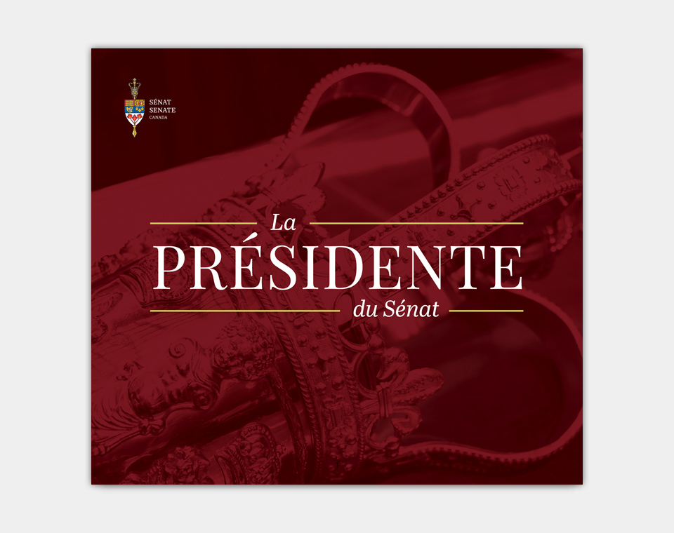 Couverture de la brochure de la présidente du Sénat