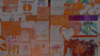 A collage of orange art representing the National Day for Truth and Reconciliation. 