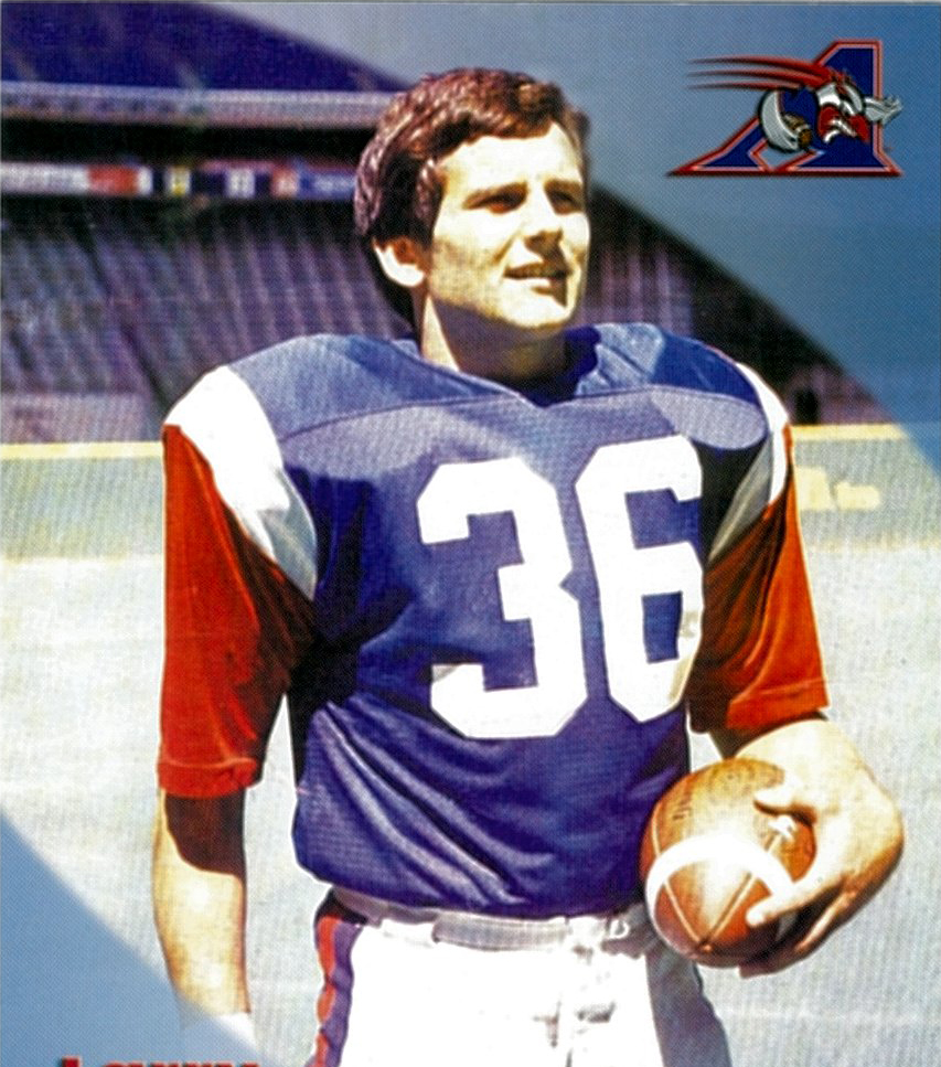 One of Senator Larry W. Smith’s player cards when he played for the Montreal Alouettes. He was a fullback for the team from 1972 to 1980. (Photo credit: Office of Senator Larry W. Smith)