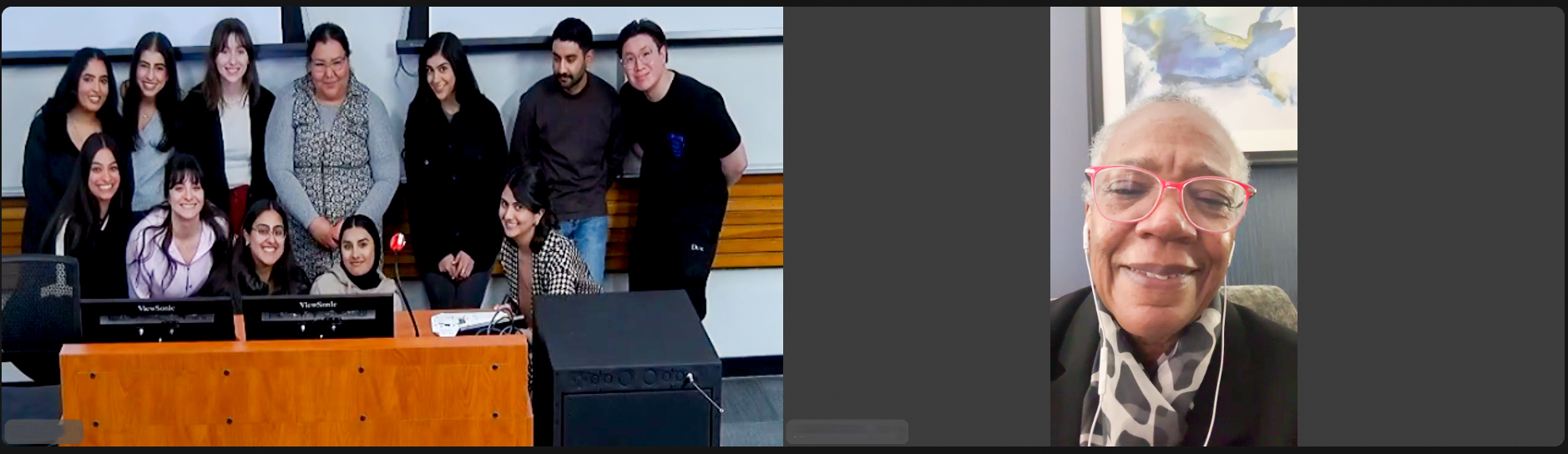 Monday, March 3, 2025 – Senator Wanda Thomas Bernard; virtual event, coordinated by SENgage, with students from the University of Alberta, Edmonton, Alberta.