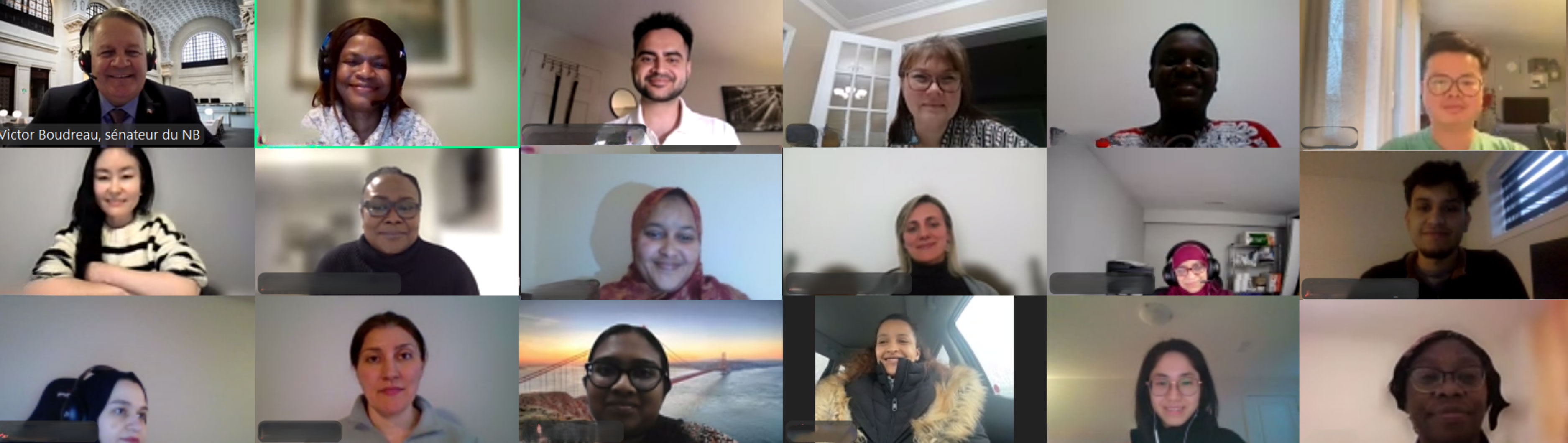 Wednesday, April 2, 2025 – Senator Victor Boudreau, virtual event, coordinated by SENgage, with students of École des adultes Le Carrefour, Ottawa, Ontario.