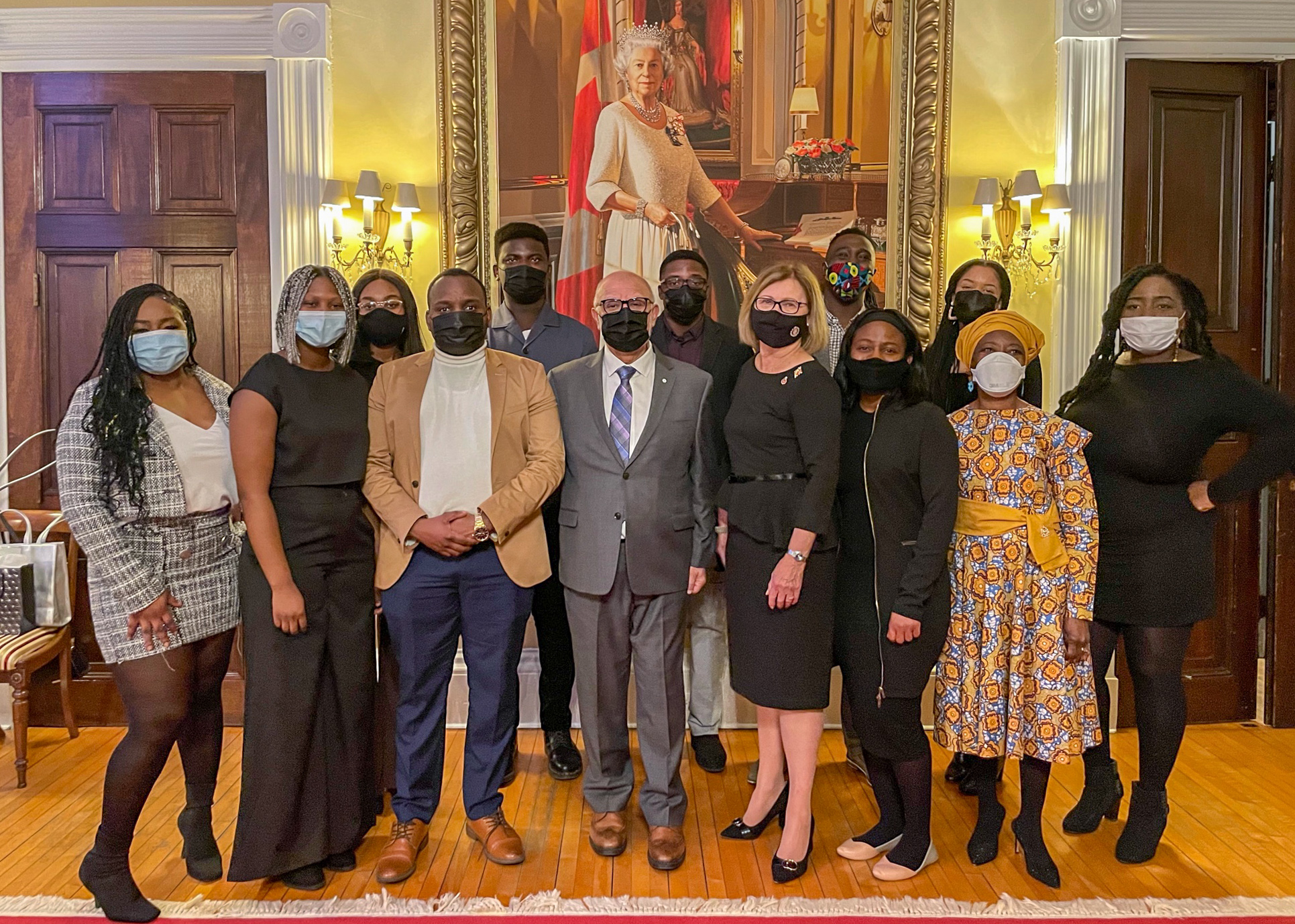 Senator Mohamed-Iqbal Ravalia attends an event celebrating Black History Month, at Government House, the official residence of the Lieutenant Governor of Newfoundland and Labrador.