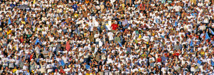 A large crowd of people.