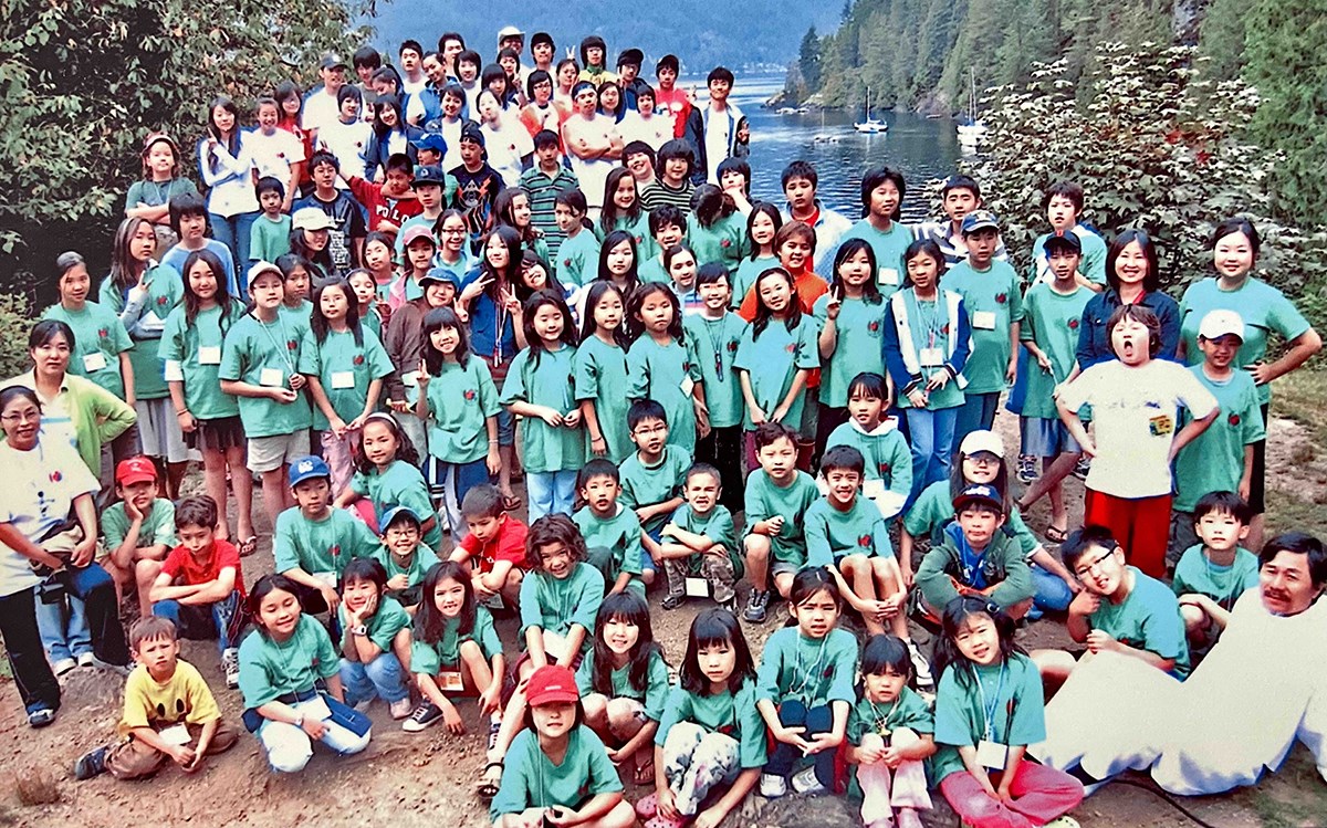 Senator Martin (right, in dark blue) at C3 Society’s Camp Korea in 2007. Camp Korea is a cultural camp for children that Senator Martin co-founded in 2006. (Photo credit: Office of Senator Yonah Martin)