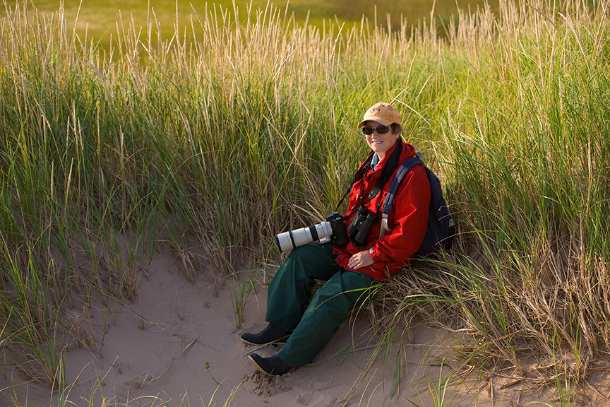 Senator Diane Griffin is pictured here monitoring the natural area at St. Peters Lake Run in Prince Edward Island during her time as the Nature Conservancy of Canada’s program manager for the province
