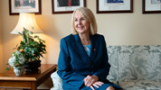 Senator Jane Cordy poses in her office.