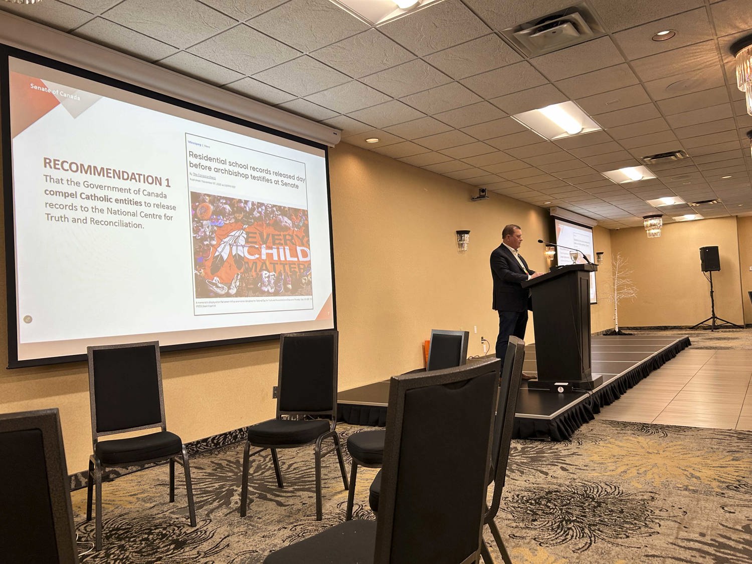 Tuesday, October 7, 2025 – Senator Brian Francis; Survivor Gathering; Thunder Bay, Ontario.