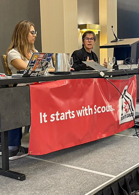 Saturday, June 18, 2022 – To mark Indigenous History Month, Senator Kim Pate attends a Scouts Canada National Service Team meeting in Ottawa, Ontario, attended by 80 dedicated staff and volunteers. Senator Pate spoke about her lived experiences with reconciliation, the contributions of Indigenous peoples and how young people and organizations like Scouts Canada can be allies and pursue authentic reconciliation.