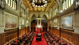 The Senate Chamber in Centre Block.
