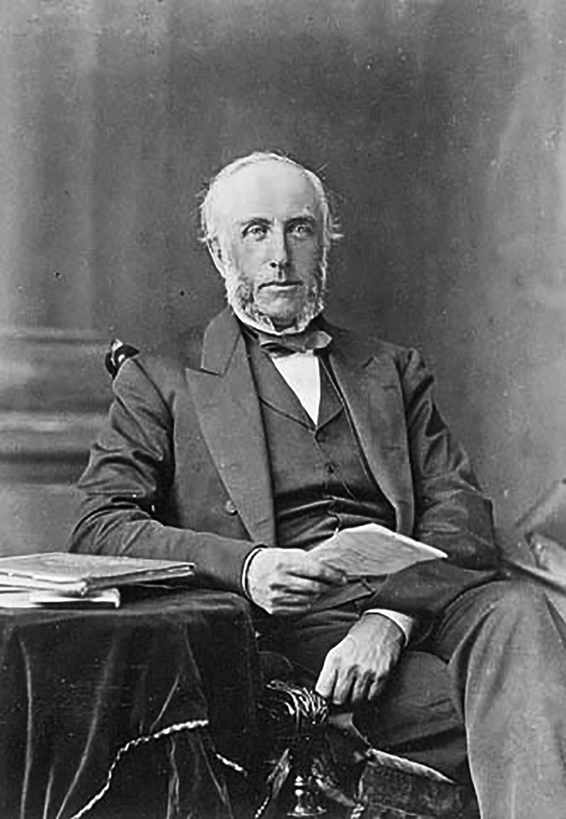 George Brown, owner and editor of the Toronto <em>Globe</em>, was leader of the Reform Party in the Province of Canada’s three-way coalition government. Brown represented the interests of Canada West’s rapidly growing English population. He became a Canadian senator in 1874. (Photo credit: Library and Archives Canada)