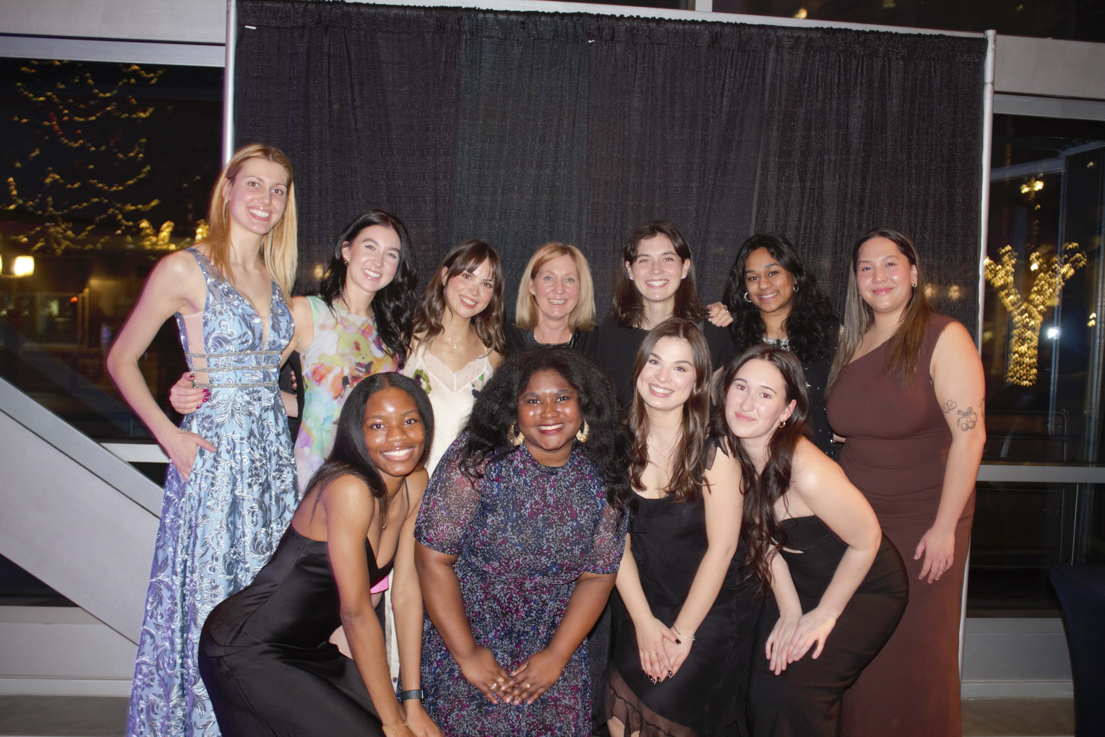 Friday, February 2, 2024 – Senator Patti LaBoucane-Benson, centre, back row; meeting coordinated by SENgage to deliver a speech during the University of Alberta’s Women in Business Club 2024 Gala; University of Alberta, Edmonton, Alberta. Photo credit: University of Alberta