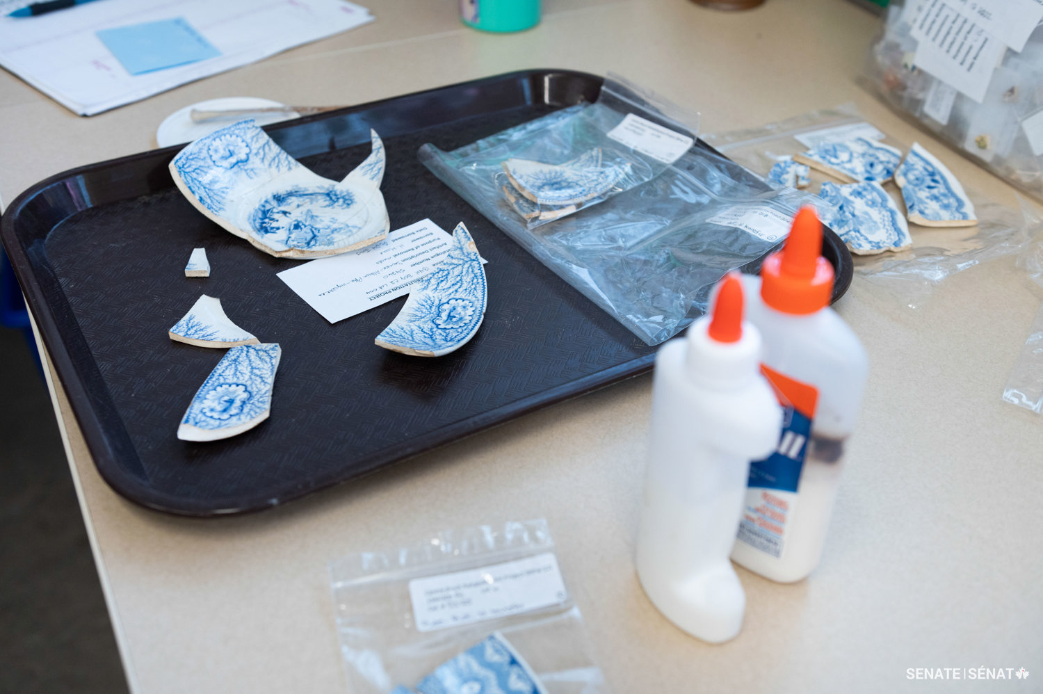 When it came to reassembling broken fragments of an object or artefact, archaeologists would use painter’s tape or even white glue. They described the process as akin to “a 3D puzzle.”