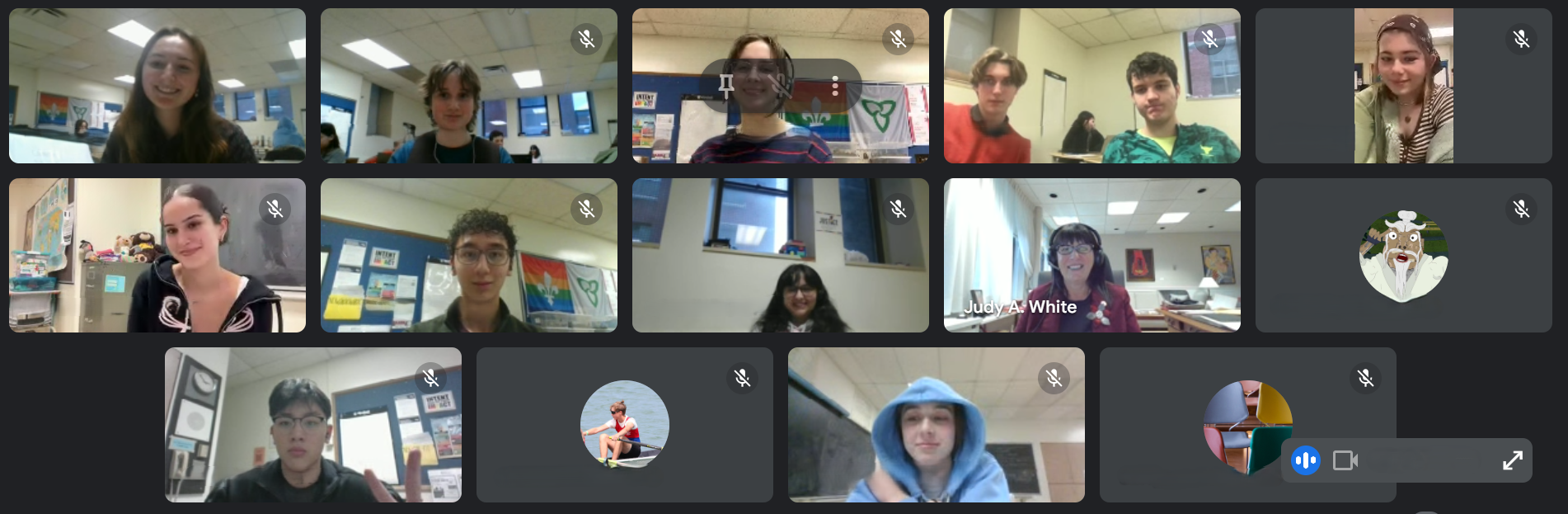 Le mardi 10 décembre 2024 – La sénatrice Judy White; activité virtuelle, organisée par S’ENgage, avec des étudiants de l’Institut collégial Lisgar, Ottawa, Ontario.