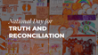 A collage of orange art representing the National Day for Truth and Reconciliation.
