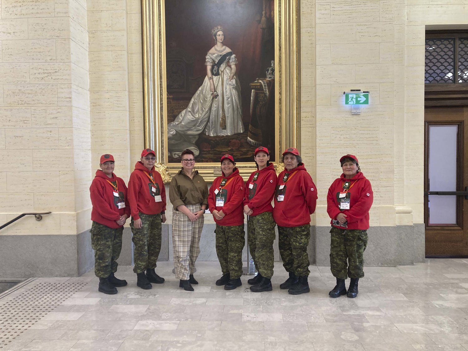 Wednesday, October 29, 2025 – Senator Margaret Dawn Anderson; visit with the Female Rangers from the North; Senate of Canada Building; Ottawa, Ontario.
