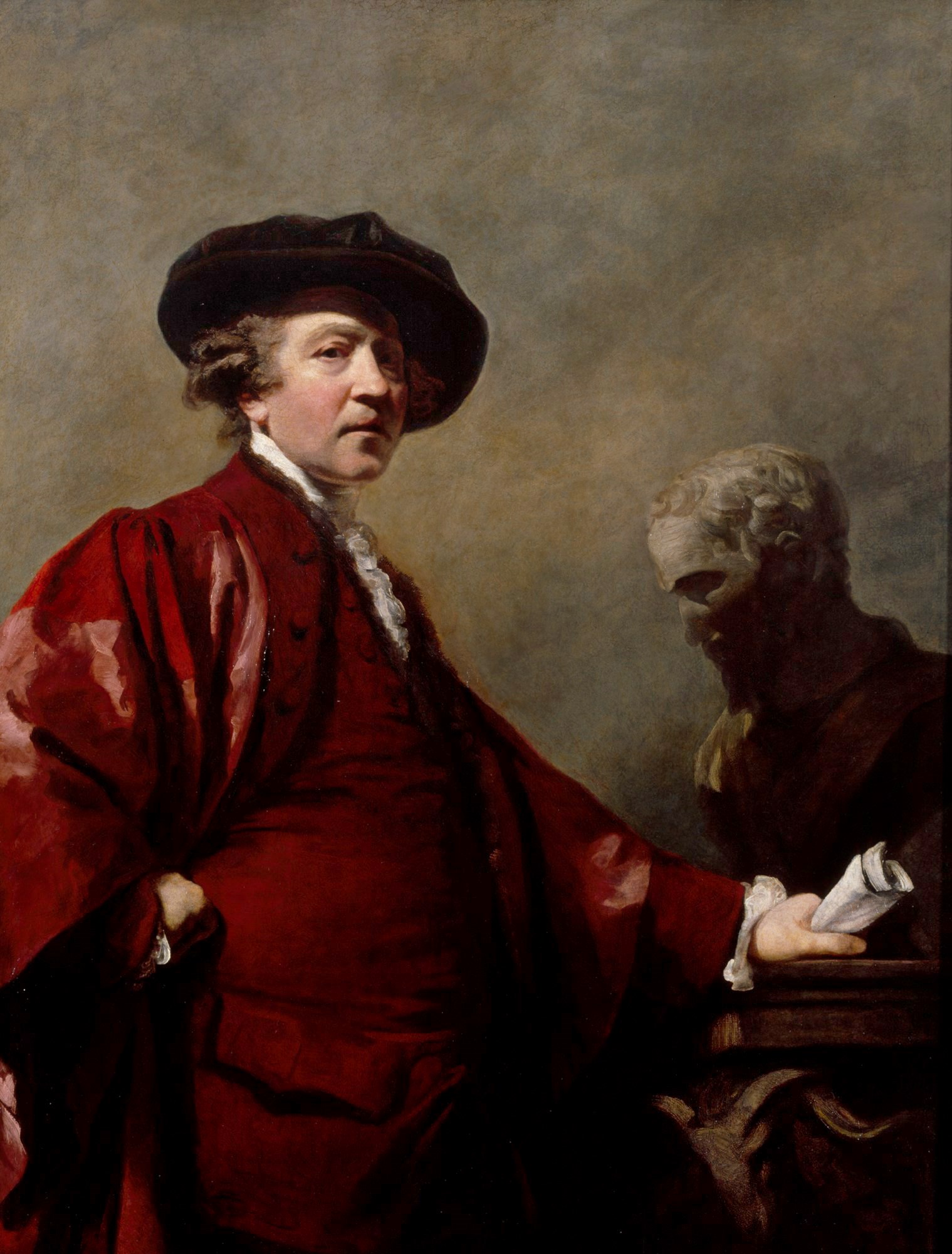 Sir Joshua Reynolds paid homage to his heroes, Rembrandt van Rijn and Michelangelo, in this self-portrait painted at the peak of his career around 1780. (Photo credit: Royal Academy of Arts)