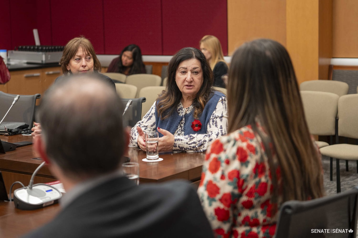 Wednesday, November 5, 2025 – Senator Salma Ataullahjan; meeting with a New Zealand parliamentary delegation to discuss Senate work and shared perspectives; Senate of Canada Building, Ottawa, Ontario.