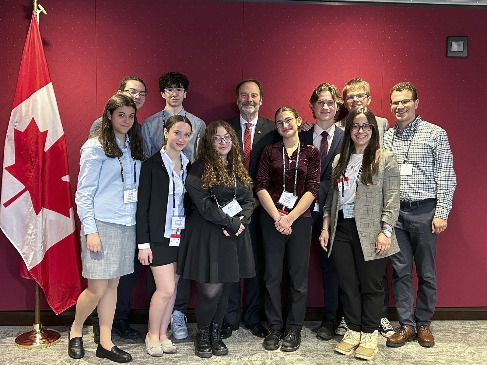 Monday, March 31, 2025 – Senator Marc Gold, back row, centre; L’Taken Social Justice Seminars; Senate of Canada Building, Ottawa, Ontario.