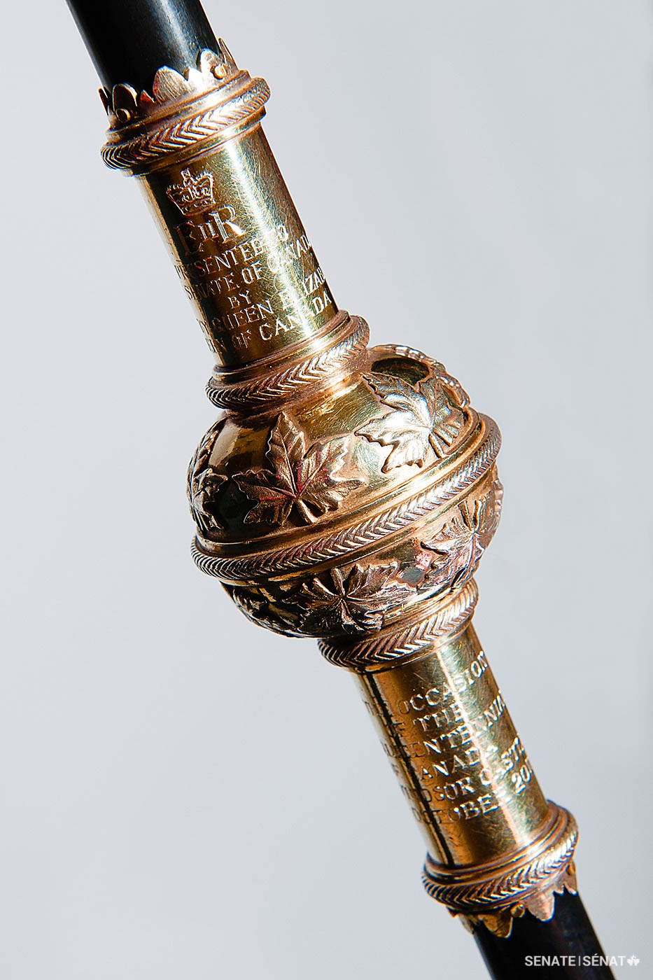 Windsor Castle artisans restored the Black Rod in 2016, adding Queen Elizabeth’s royal cypher above the middle knop.